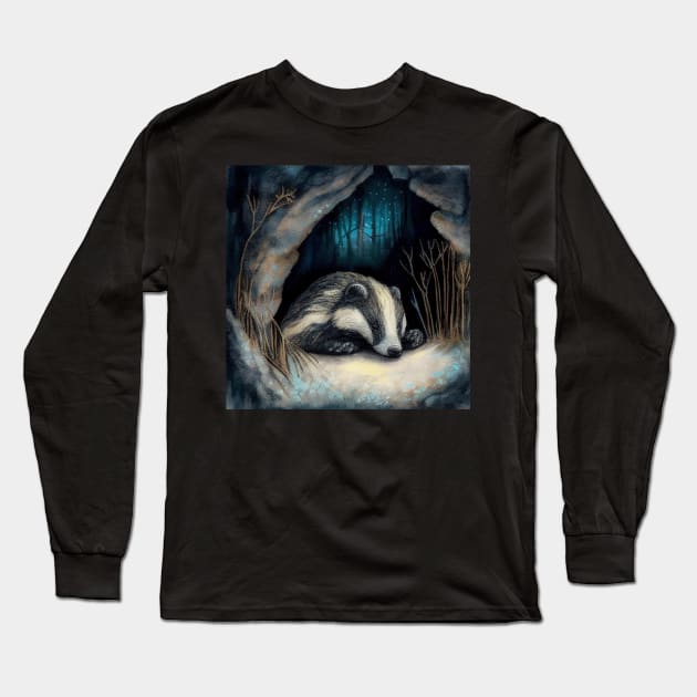 Mystical Winter Series Long Sleeve T-Shirt by VISIONARTIST